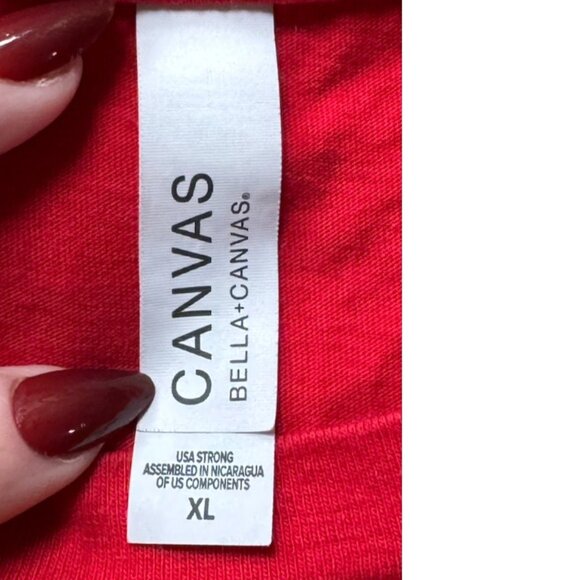 Disney Red  Christmas Top Festive  XL Shirt Mickey Minnie Goofy Holiday Gift XL - Picture 4 of 8